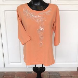 Bob Mackie Flowered Sequins- Sz. S